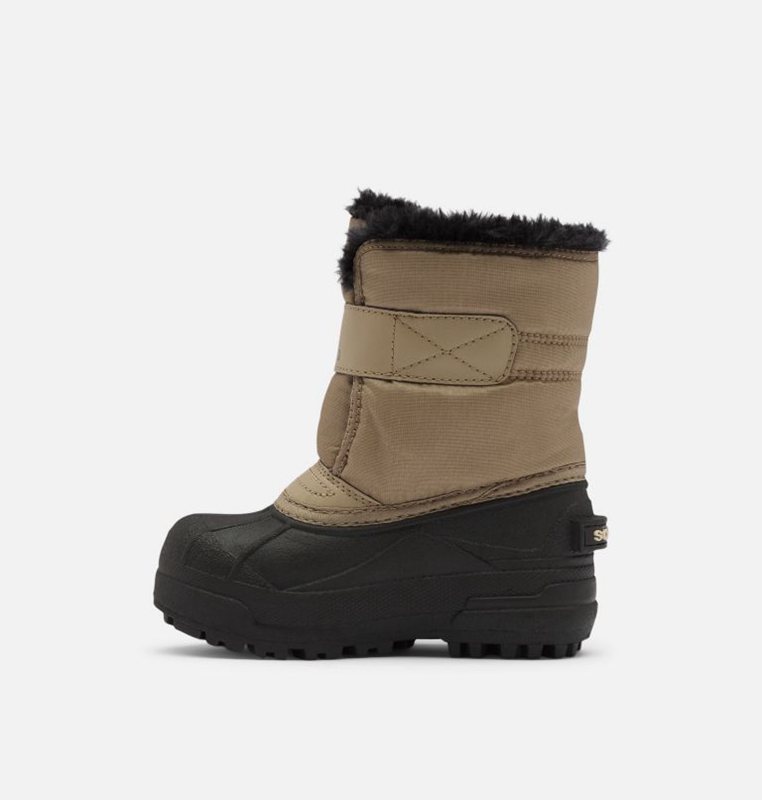 Kids Snow Boots Khaki/Black - Sorel Toddler Commander™ - 624578-VNY